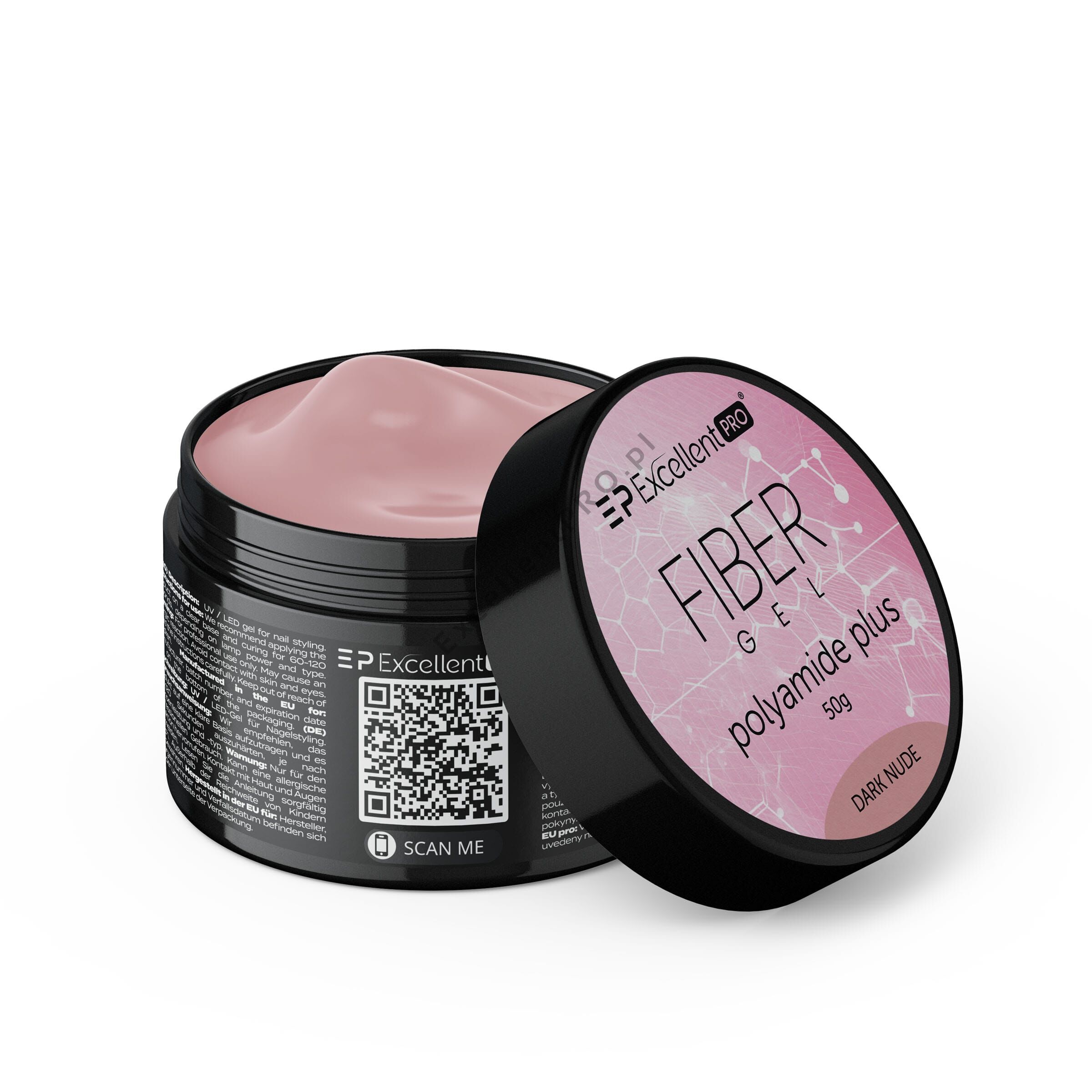 Excellent PRO Fiber Gel Polyamide Plus DARK NUDE 50g